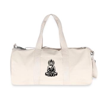 Meditation Harmonie Yoga Buddha Thai Tattoo Style - Recycelte Canvas-Sporttasche von Stanley/Stella - Naturweiß - Vorne