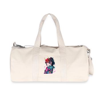 Démone japonaise - Sac de sport en toile recyclée Stanley/Stella - blanc naturel - Devant