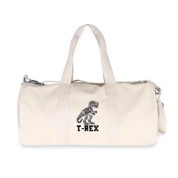 Dino Squelette - Sac de sport en toile recyclée Stanley/Stella - blanc naturel - Devant