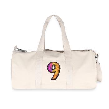 9 Zahl symbol - Recycelte Canvas-Sporttasche von Stanley/Stella - Naturweiß - Vorne