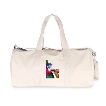 Pianist music art - Recycled Canvas Sports Bag by Stanley/Stella - natural - Front