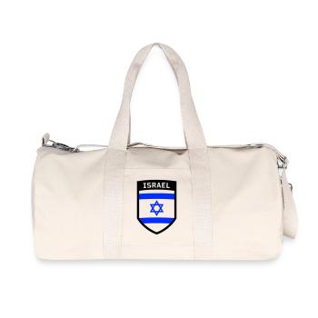 Coat of Arms Israel Star of David Jewish Flag Flag Stand - Recycled Canvas Sports Bag by Stanley/Stella - natural - Front