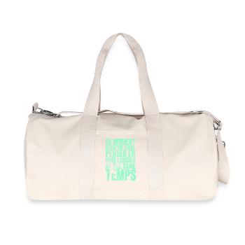 COOL SAYING FOR MULTILINGUALS, INTERNATIONAL - Recycled Canvas Sports Bag by Stanley/Stella - natural - Front