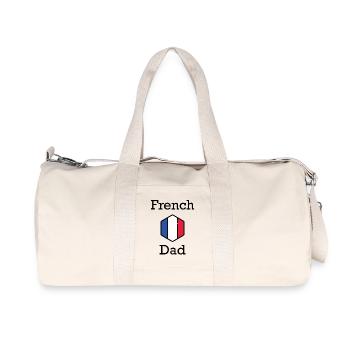 papa français - Sac de sport en toile recyclée Stanley/Stella - blanc naturel - Devant
