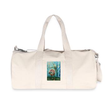 Surreal Sunlit Sea Creature Art - Recycled Canvas Sports Bag by Stanley/Stella - natural - Front