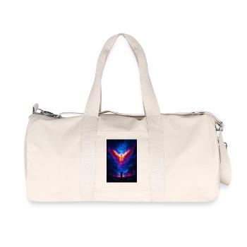Phoenix Ascension Over Fiery Abyss - Recycled Canvas Sports Bag by Stanley/Stella - natural - Front