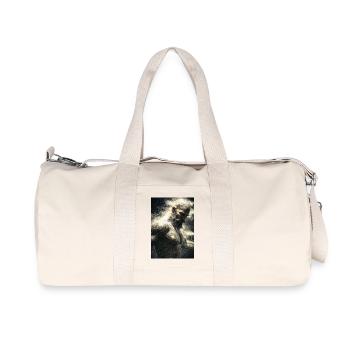 Staubgebundene Krieger-Tinte - Recycelte Canvas-Sporttasche von Stanley/Stella - Naturweiß - Vorne