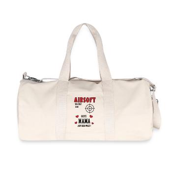 Joueuse Airsoft Maman Joueuse Airsoft Maman - Sac de sport en toile recyclée Stanley/Stella - blanc naturel - Devant
