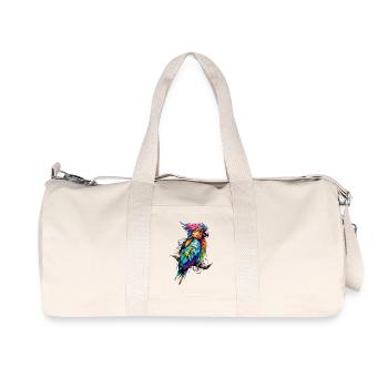 Perroquet coloré Couleur Feu - Sac de sport en toile recyclée Stanley/Stella - blanc naturel - Devant
