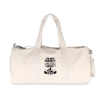 Super Surfer Welle Meer - Recycelte Canvas-Sporttasche von Stanley/Stella - Naturweiß - Vorne
