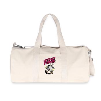 Coffee Kickstart Motif - Recycled Canvas Sports Bag by Stanley/Stella - natural - Front