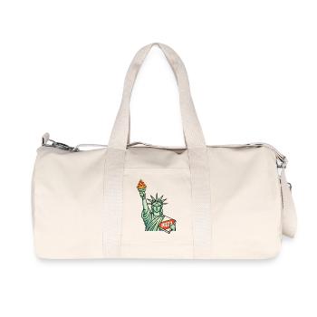 Pizza Statue Of Liberty NYC Funny Food Joke - Recycled Canvas Sports Bag by Stanley/Stella - natural - Front