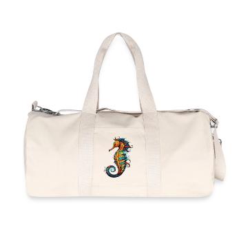 Hippocampe de bande dessinée Seahorse - Sac de sport en toile recyclée Stanley/Stella - blanc naturel - Devant