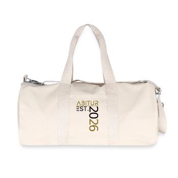 Abitur 2026 - Sac de sport en toile recyclée Stanley/Stella - blanc naturel - Devant