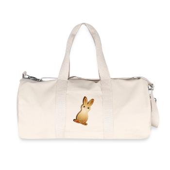 Easter bunny cookies with colorful sugar sprinkles - Recycled Canvas Sports Bag by Stanley/Stella - natural - Front