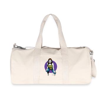 HACKER GIRL – Geek & Sci-Fi - Recycelte Canvas-Sporttasche von Stanley/Stella - Naturweiß - Vorne