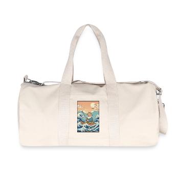 Kawaii Pêcheur - Sac de sport en toile recyclée Stanley/Stella - blanc naturel - Devant