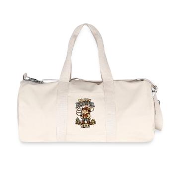 Oreilles de lapin de Pâques Retro Bunny Howdy - Sac de sport en toile recyclée Stanley/Stella - blanc naturel - Devant