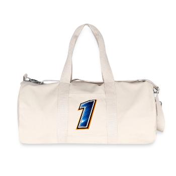 Numéro 1 Maillot de football Design sportif minimaliste - Sac de sport en toile recyclée Stanley/Stella - blanc naturel - Devant