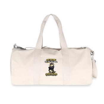 Ich bleib so wie ich Bin Statement - Recycelte Canvas-Sporttasche von Stanley/Stella - Naturweiß - Vorne