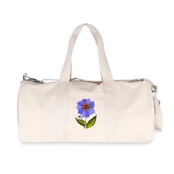 Fleur - Sac de sport en toile recyclée Stanley/Stella - blanc naturel - Devant