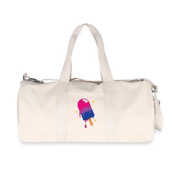 Pride Month LGBTQ - Bisexual - Recycled Canvas Sports Bag by Stanley/Stella - natural - Front