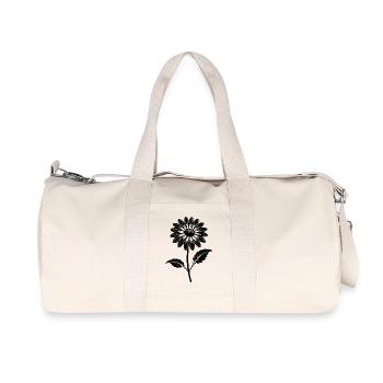 Fleur de camomille - Sac de sport en toile recyclée Stanley/Stella - blanc naturel - Devant