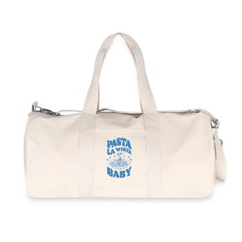 Pasta La Vista Baby - Recycelte Canvas-Sporttasche von Stanley/Stella - Naturweiß - Vorne