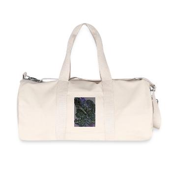 Biomechanical Organic Cyber Sigilism Art - Recycled Canvas Sports Bag by Stanley/Stella - natural - Front