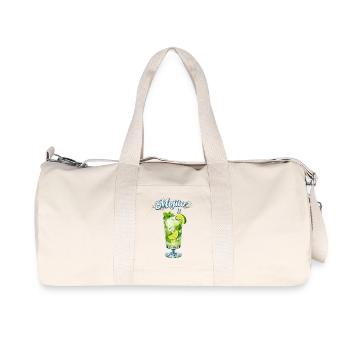 Rafraîchissement Mojito à la menthe et citron vert - Sac de sport en toile recyclée Stanley/Stella - blanc naturel - Devant