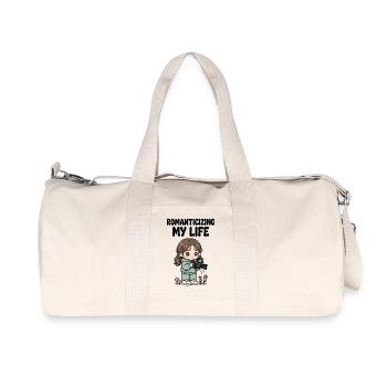 Das Leben durch die Kamera genießen - Recycelte Canvas-Sporttasche von Stanley/Stella - Naturweiß - Vorne