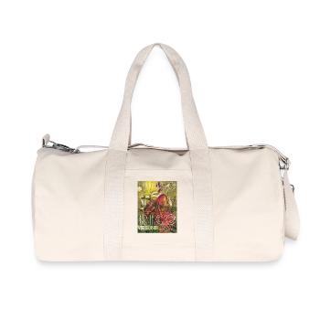 Puerto Rico Festival Retro Tropical Print - Recycled Canvas Sports Bag by Stanley/Stella - natural - Front
