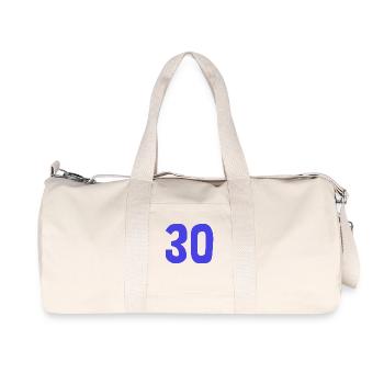 30. 30 YEARS. 30th ANNIVERSARY. 30TH ANNIVERSARY. - Recycled Canvas Sports Bag by Stanley/Stella - natural - Front