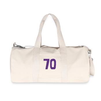 70. 70 YEARS. 70TH ANNIVERSARY. 70TH ANNIVERSARY. - Recycled Canvas Sports Bag by Stanley/Stella - natural - Front
