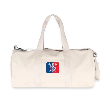 Dart Logo 2025 - Recycelte Canvas-Sporttasche von Stanley/Stella - Naturweiß - Vorne