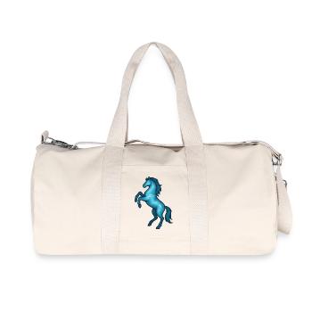 Âme Animal et Être Gardien : Cheval - Sac de sport en toile recyclée Stanley/Stella - blanc naturel - Devant