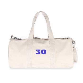30. 30 YEARS. 30th ANNIVERSARY. 30TH ANNIVERSARY. - Recycled Canvas Sports Bag by Stanley/Stella - natural - Front