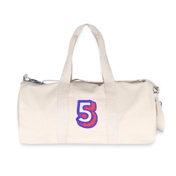 5. 5 YEARS. 5th ANNIVERSARY. 5 YEAR ANNIVERSARY - Recycled Canvas Sports Bag by Stanley/Stella - natural - Front