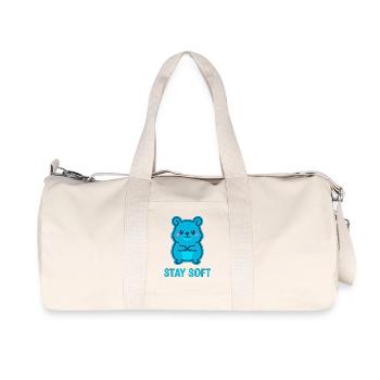 Stay Soft Quokka Design - Sac de sport en toile recyclée Stanley/Stella - blanc naturel - Devant