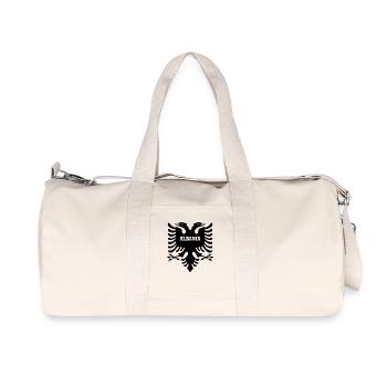 Albanie - Sac de sport en toile recyclée Stanley/Stella - blanc naturel - Devant