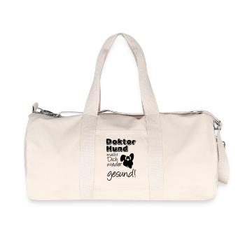 Doktor Hund Tier Haustier Gesundheit Geschenk - Recycelte Canvas-Sporttasche von Stanley/Stella - Naturweiß - Vorne