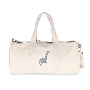 Geschenk Dinosaurier Fossil Kawaii Trex Comic Dino - Recycelte Canvas-Sporttasche von Stanley/Stella - Naturweiß - Vorne