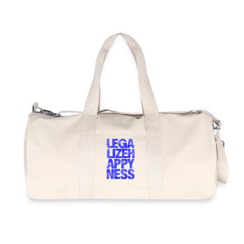 Legalize Happiness T-Shirt - Recycled Canvas Sports Bag by Stanley/Stella - natural - Front