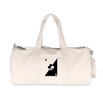 carte as trefle noir blanc - Sac de sport en toile recyclée Stanley/Stella - blanc naturel - Devant