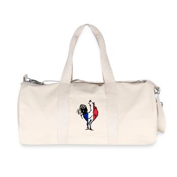 Gaulois fier France Hahn idée cadeau - Sac de sport en toile recyclée Stanley/Stella - blanc naturel - Devant