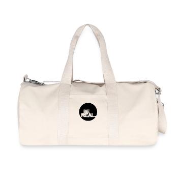 Be Real. - Recycelte Canvas-Sporttasche von Stanley/Stella - Naturweiß - Vorne