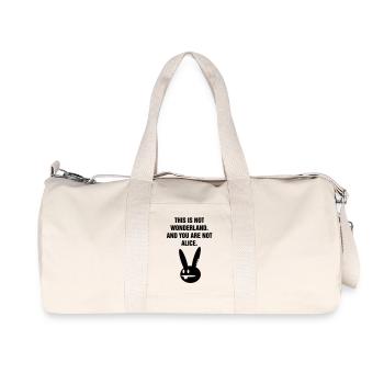YOU ARE NOT ALICE - Recycelte Canvas-Sporttasche von Stanley/Stella - Naturweiß - Vorne