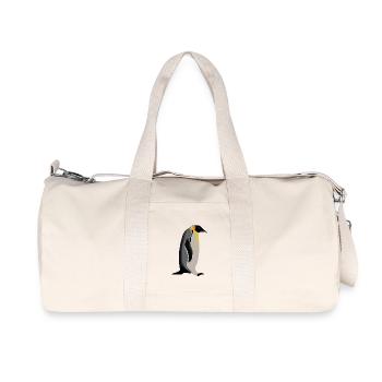 Pinguin - Recycelte Canvas-Sporttasche von Stanley/Stella - Naturweiß - Vorne
