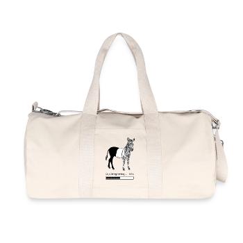 Defragmentiertes Zebra - Recycelte Canvas-Sporttasche von Stanley/Stella - Naturweiß - Vorne