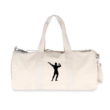 Bodybuilding - Recycelte Canvas-Sporttasche von Stanley/Stella - Naturweiß - Vorne